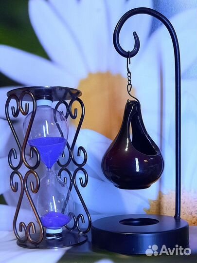 Подсвечники и песочные часы - винтаж ручная работа