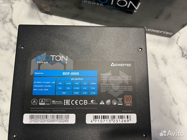 Блок питания Chieftec Proton 500W