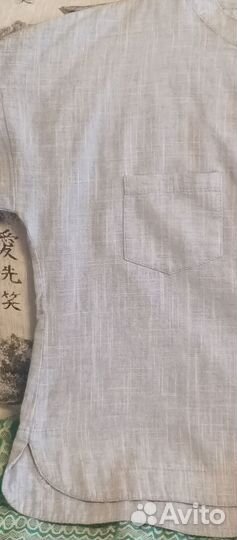 Рубашка лен+ хлопок