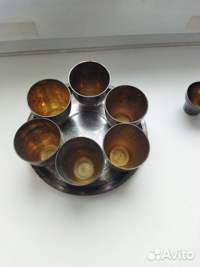 Мельхиоровые стопки наборы