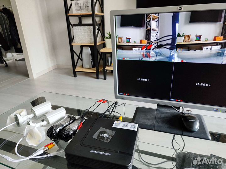 Комплект видеонаблюдения 2 камеры