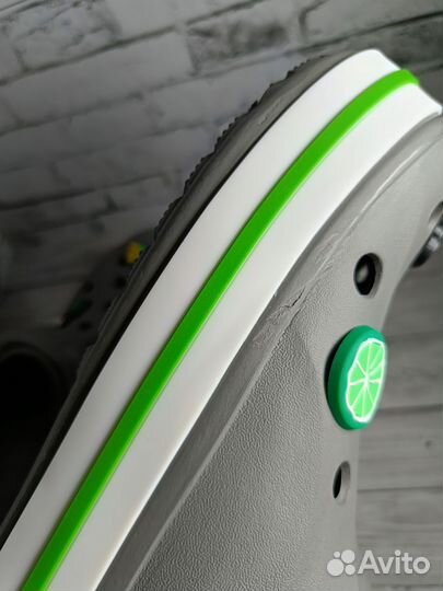 Сабо crocs Bayaband clog серые мужские (дефект)