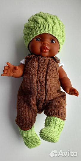 Вязаная одежда для кукол пупсов 35 см.Paola reina