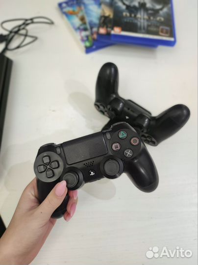 Sony playstation 4 slim 1tb с играми