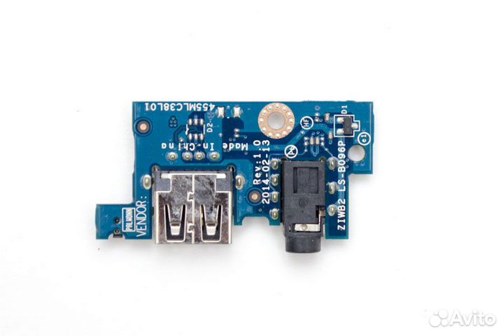 USB плата LS-B096P USB + Audio Jack 3.5 для Lenovo
