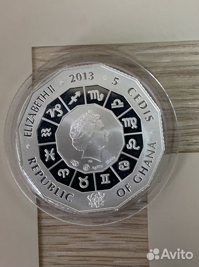 Серебряная монета с925пр., 33,63гр 150руб/гр