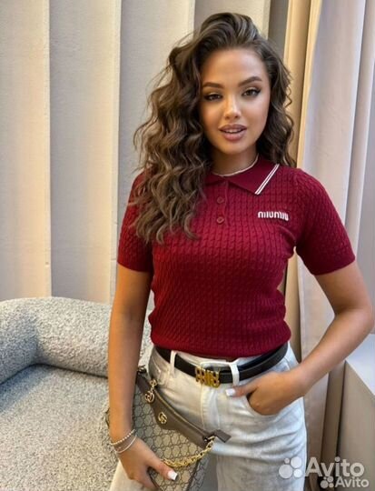 Поло Miu Miu изящное