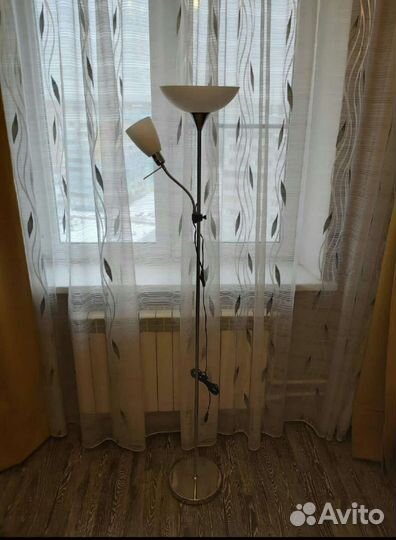 Новый Торшер Напольный с Абажуром и Плафоном
