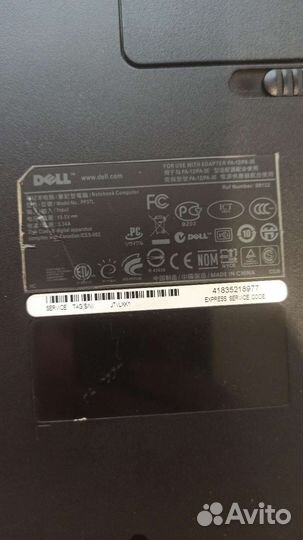 Dell vostro PP37L на запчасти