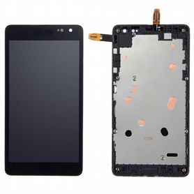 Дисплей Microsoft Lumia 535 rev.2C черный+рамка