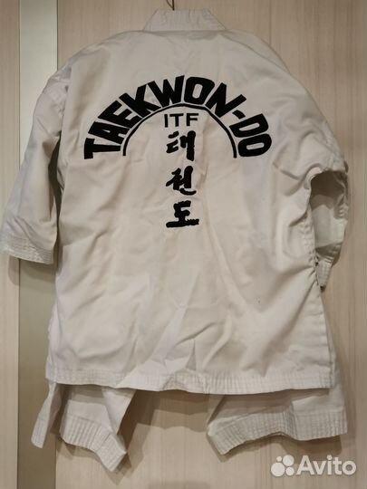 Кимоно для тхэквондо итф(ITF) на рост 130
