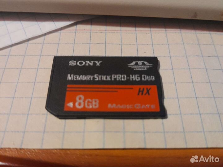 Карта памяти для psp memory stick PRO-HG duo 8gb