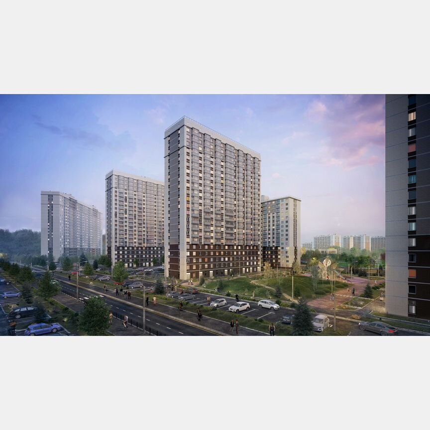 2-к. квартира, 53 м², 1/24 эт.