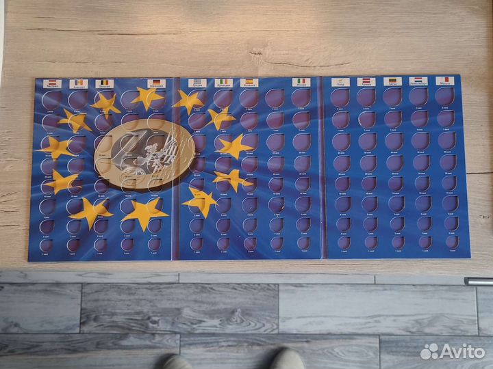 Планшеты для монет Евросоюза, регулярка (2тома)