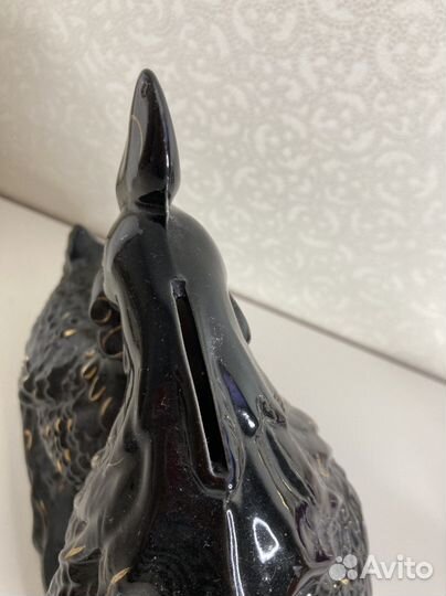 Копилка Майолика Старая Гжель антикварная