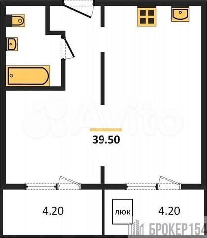 2-к. квартира, 43,7 м², 12/14 эт.