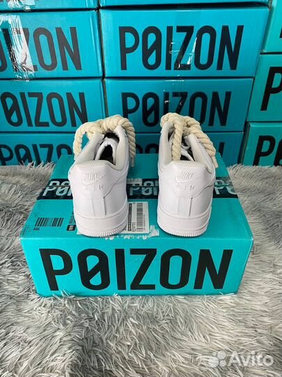 Nike Air Force 1 Оригинал Шнурки Канаты Белые