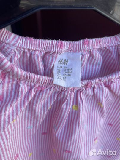 Блузка для девочки h&m 86 размер