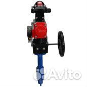 Затвор дисковый поворотный DN.ru GGG50-316L-epdm Ду50 Ру16, корпус – чугун GGG50, диск – нержавеющая