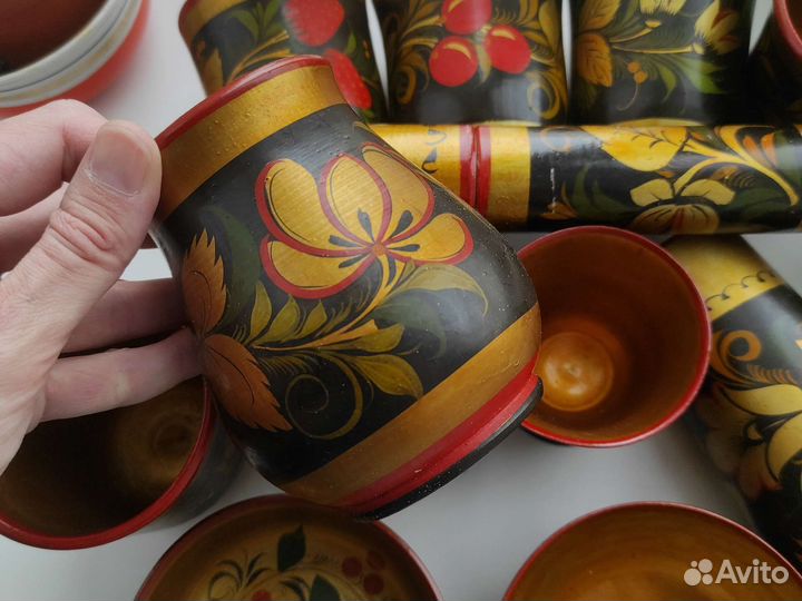 Хохлома Посуда с хохломой