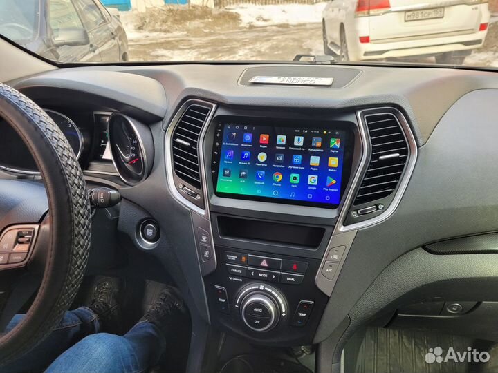 Android магнитола для Hyundai Santa Fe, есть Teyes