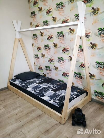 Детская кроватка Вигвам 2 в 1