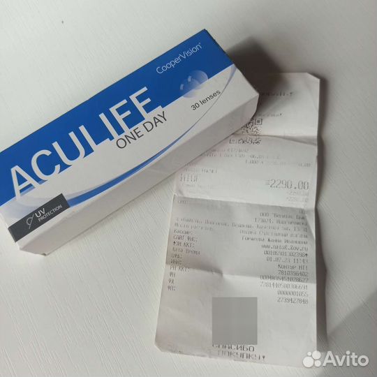 Линзы контактные однодневные Aculive - 6.00