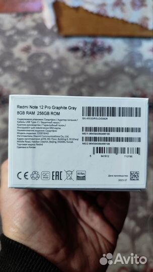 Redmi Note 12 pro 8/256