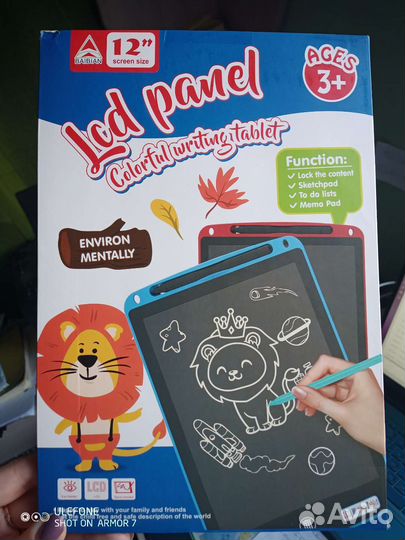 Планшет для рисования цветной детский графический