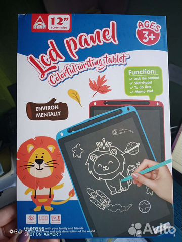 Планшет для рисования цветной детский графический