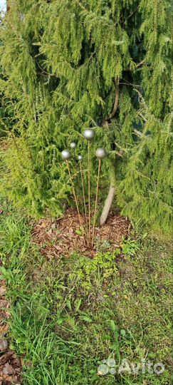 Декор для сада шары металлические