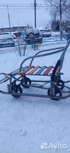 Санки с трансформацией на колёсный ход