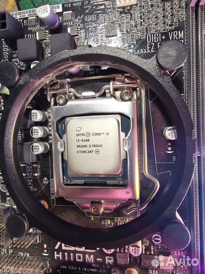 Материнская плата с процессором i3-6100