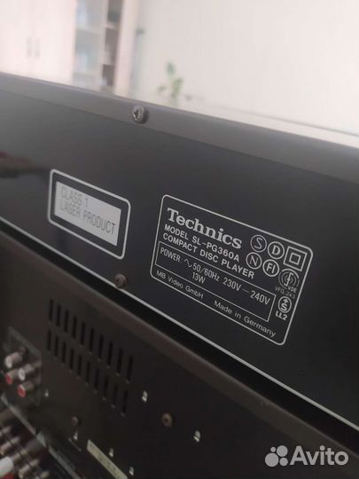 Кассетная дека technics rs-tr373, cd sl-pg360
