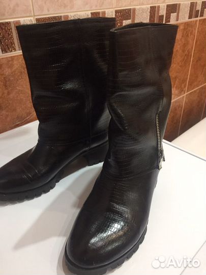 Ботинки кожа