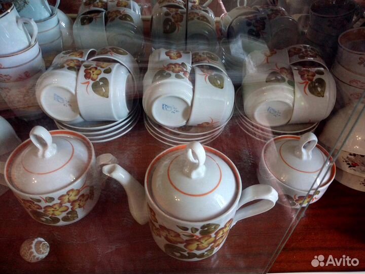 Редкий чайный Сервиз на 12 персон, Винтаж