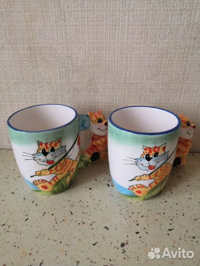 Кружка с ручкой Котик