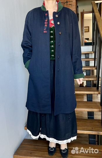 Винтажное баварское пальто шерсть, кашемир