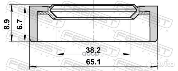 Сальник коробки передач 95GCW40650709R Febest