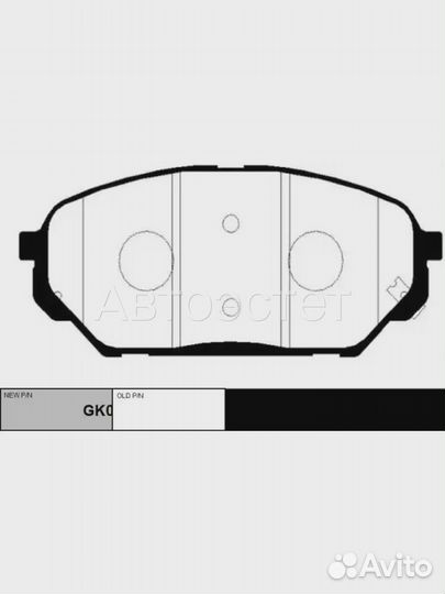 Тормозные колодки дисковые GK0493