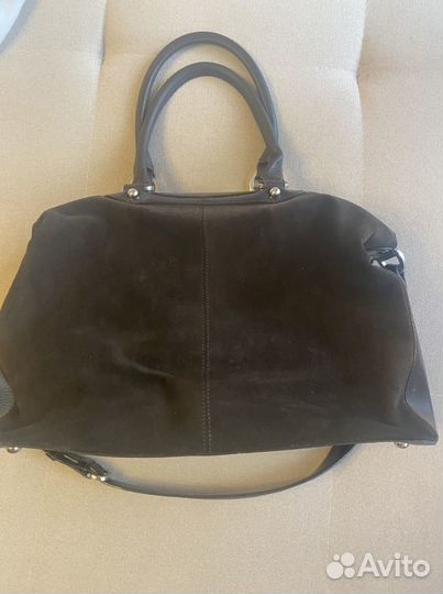 Сумка замшевая италия коричневая