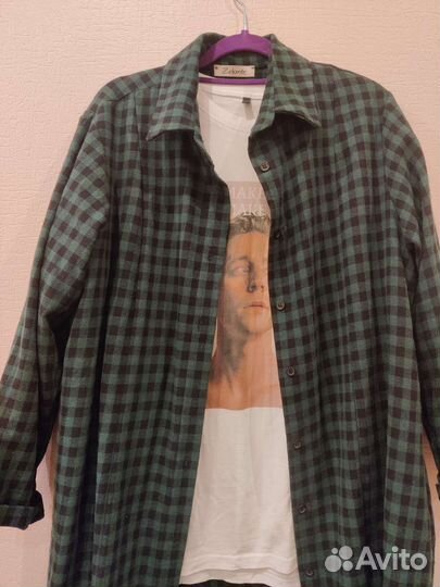 Платье рубашка длинная oversize