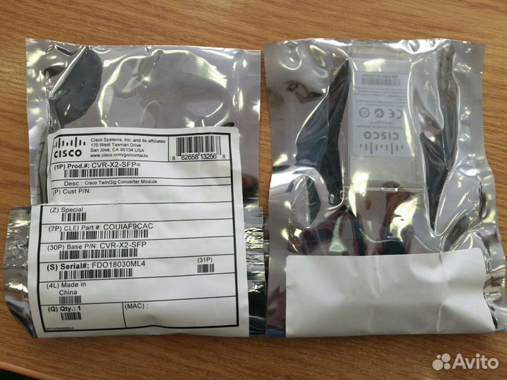 Новый модуль Cisco (CVR-X2-SFP)