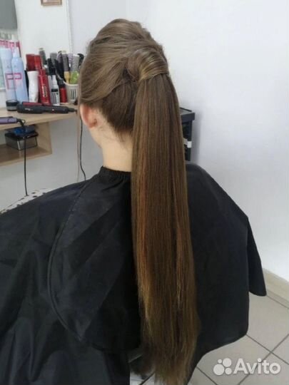 Хвост на резинке / накладной хвост/ хвост шиньон