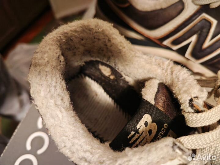 Кроссовки new balance 574 кожаные