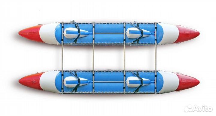 Надувной туристский катамаран для сплава Рафтмасте