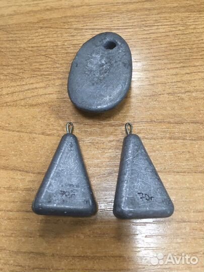 Груз рыболовный пирамида 70 гр и ложка