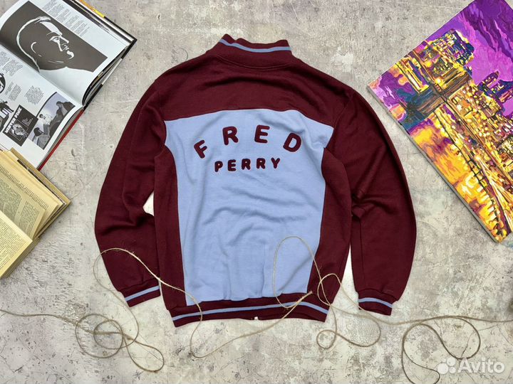 Fred Perry vintage 90s джемпер олимпийка шерсть