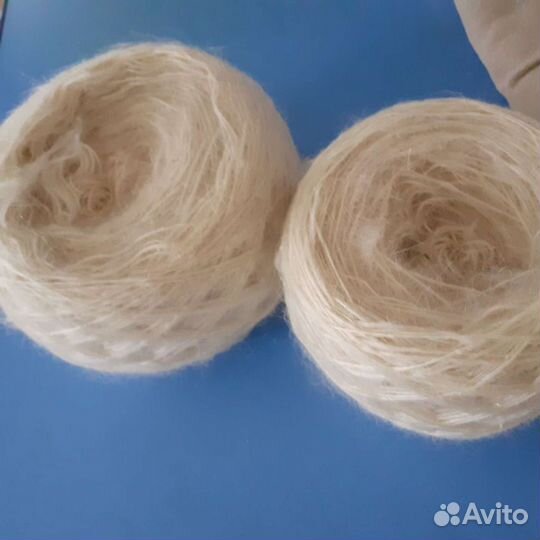 Пуховая пряжа в одну и в две нити