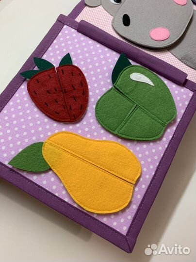Развивающая книга из фетра